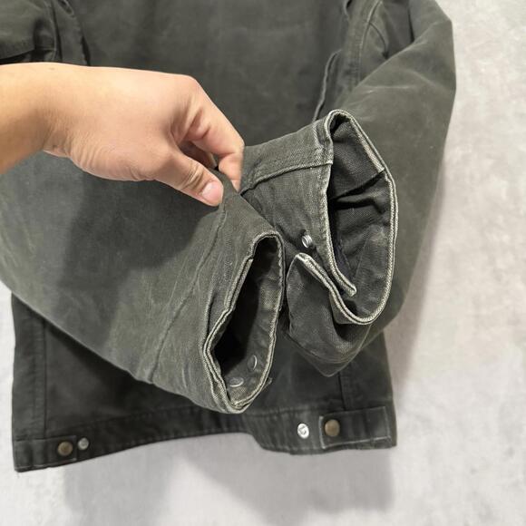 Vintage J97 Mos Carhartt Detroit Jacket Green Collar Blanket Lined XL Men - Picture 7 of 8